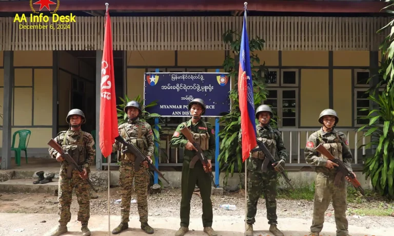 Myanmar Rebels Seize Key Military Headquarters in Western Rakhine State