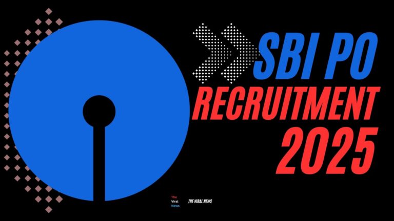 SBI PO Vacancy 2025 Notification – Apply Online for 600 Posts